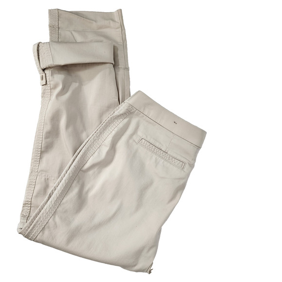 Chico's Crop Pants Women's Size .5 US Small 6 Ultimate Fit Luxe Twill Utility - Picture 4 of 11